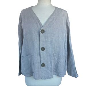 Flax by Jeanne Engelhart button down oversized jacket
Cute oversized jacket